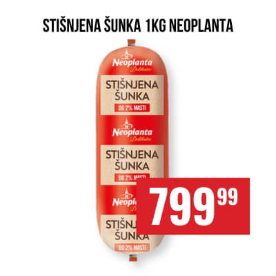 Stišnjena šunka 1kg Neoplanta