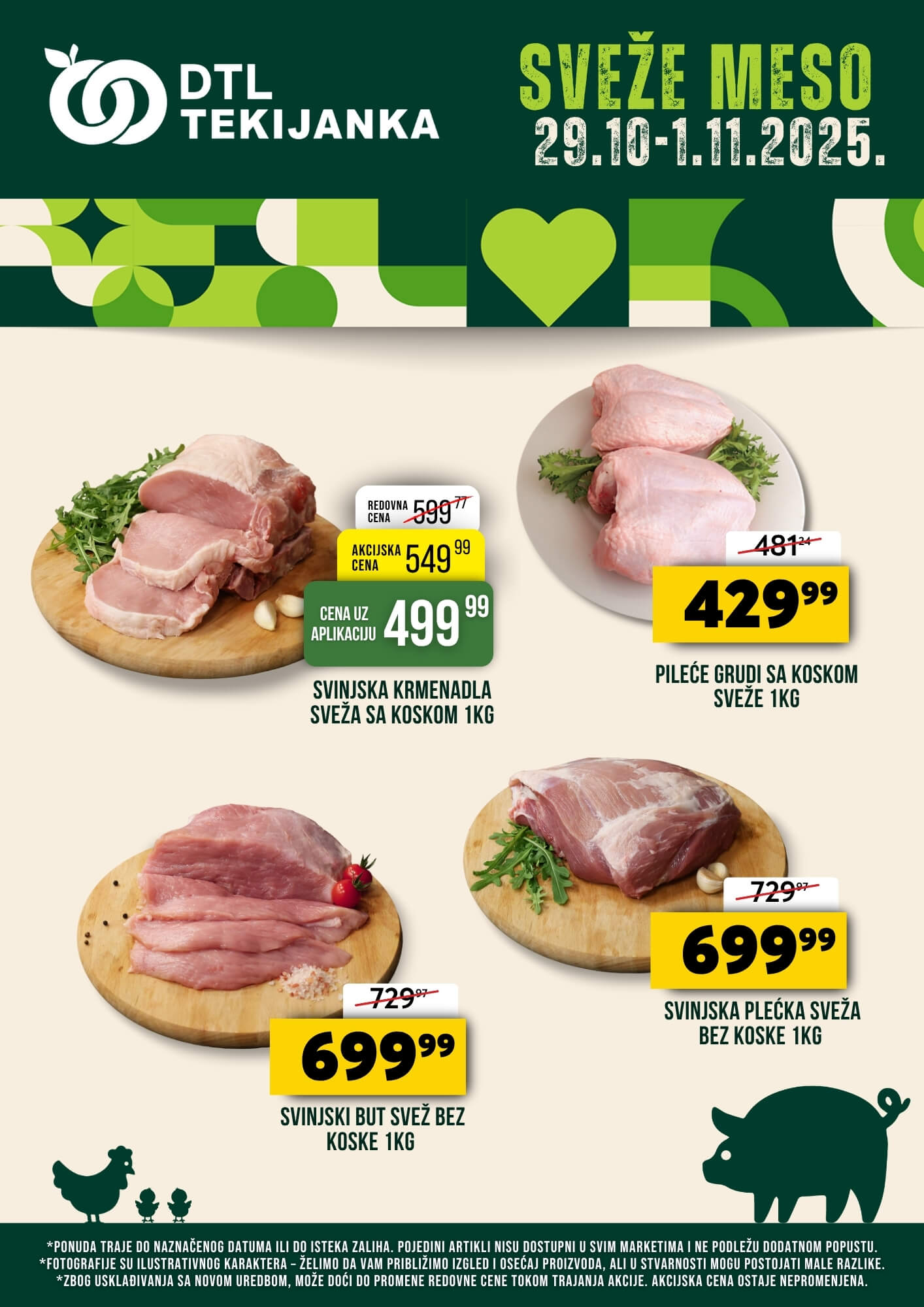 Sveže meso 29.10-1.11.2025
