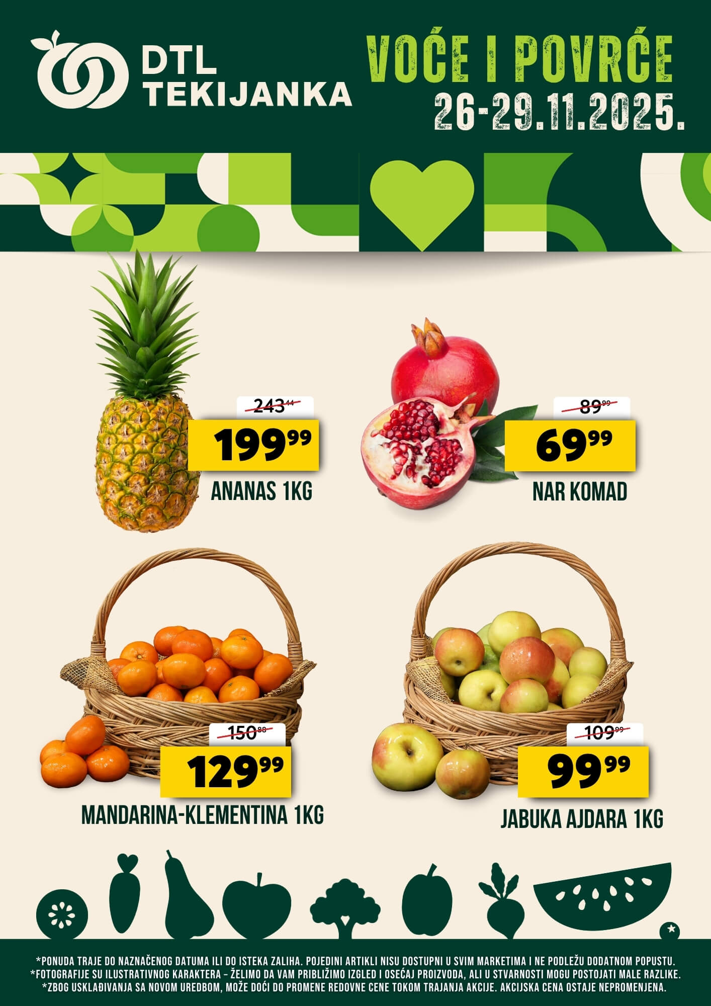 Voće i povrće 26-29.11.2025