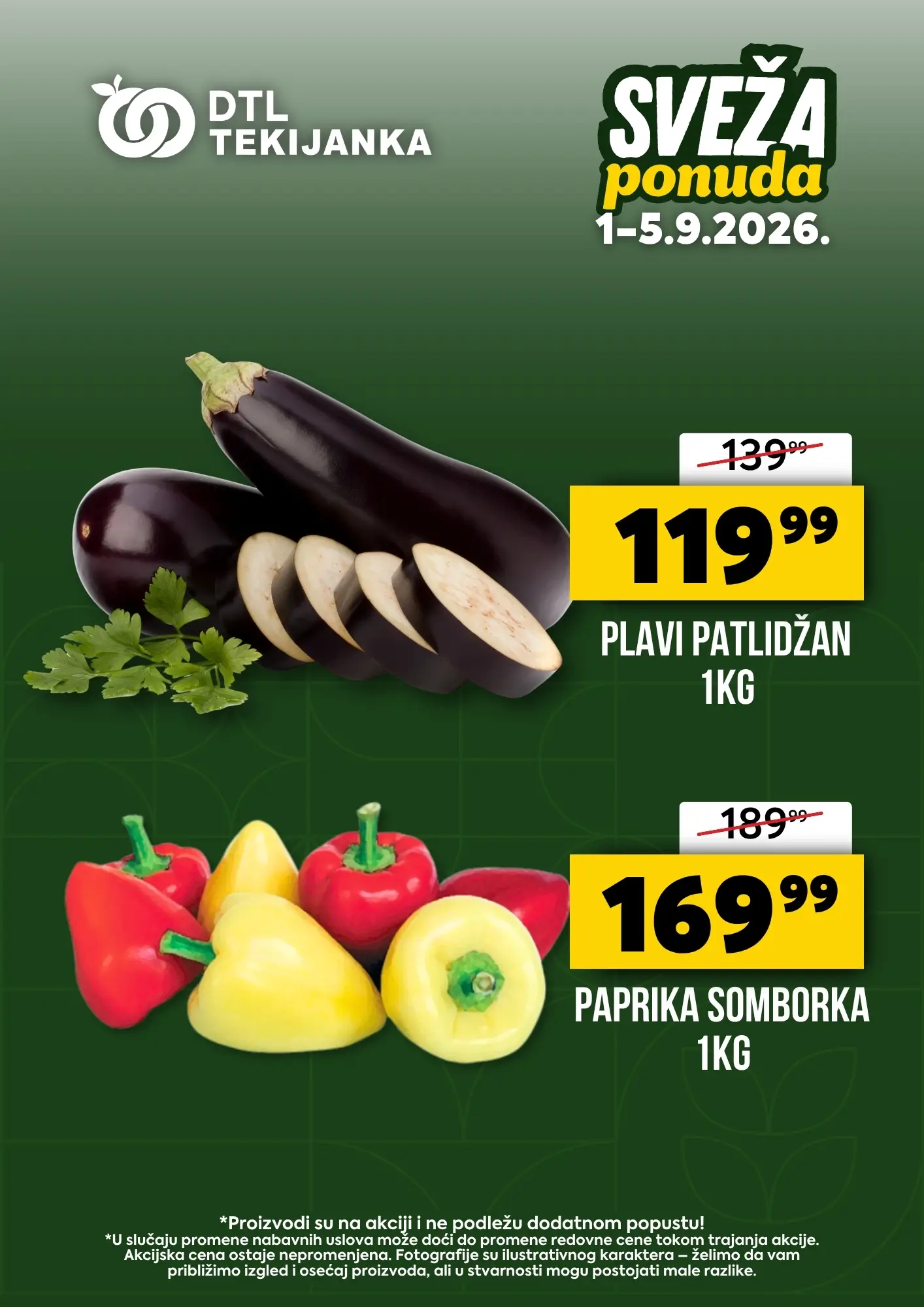 Sveža ponuda 1-5.9.2026
