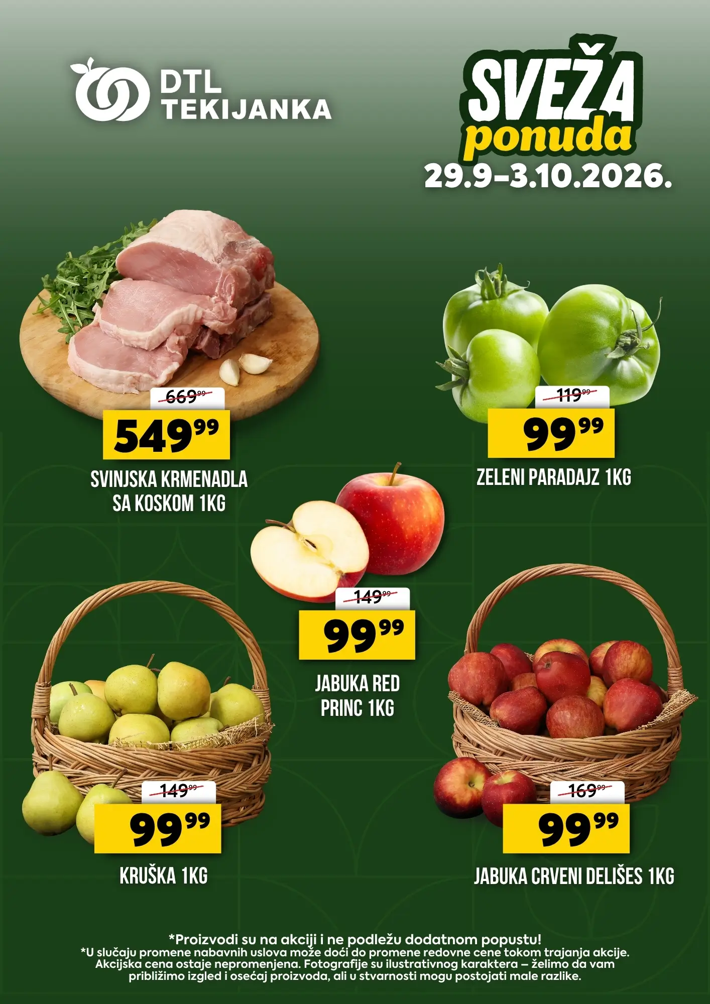Sveža ponuda 29.9-3.10.2026